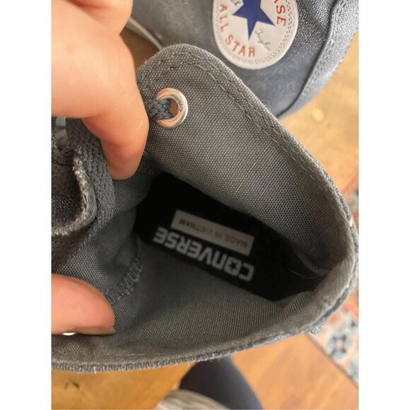 Converse size 7 Chuck Taylor All Star Lux Hidden Wedge high top grey sparkle - Picture 5 of 7